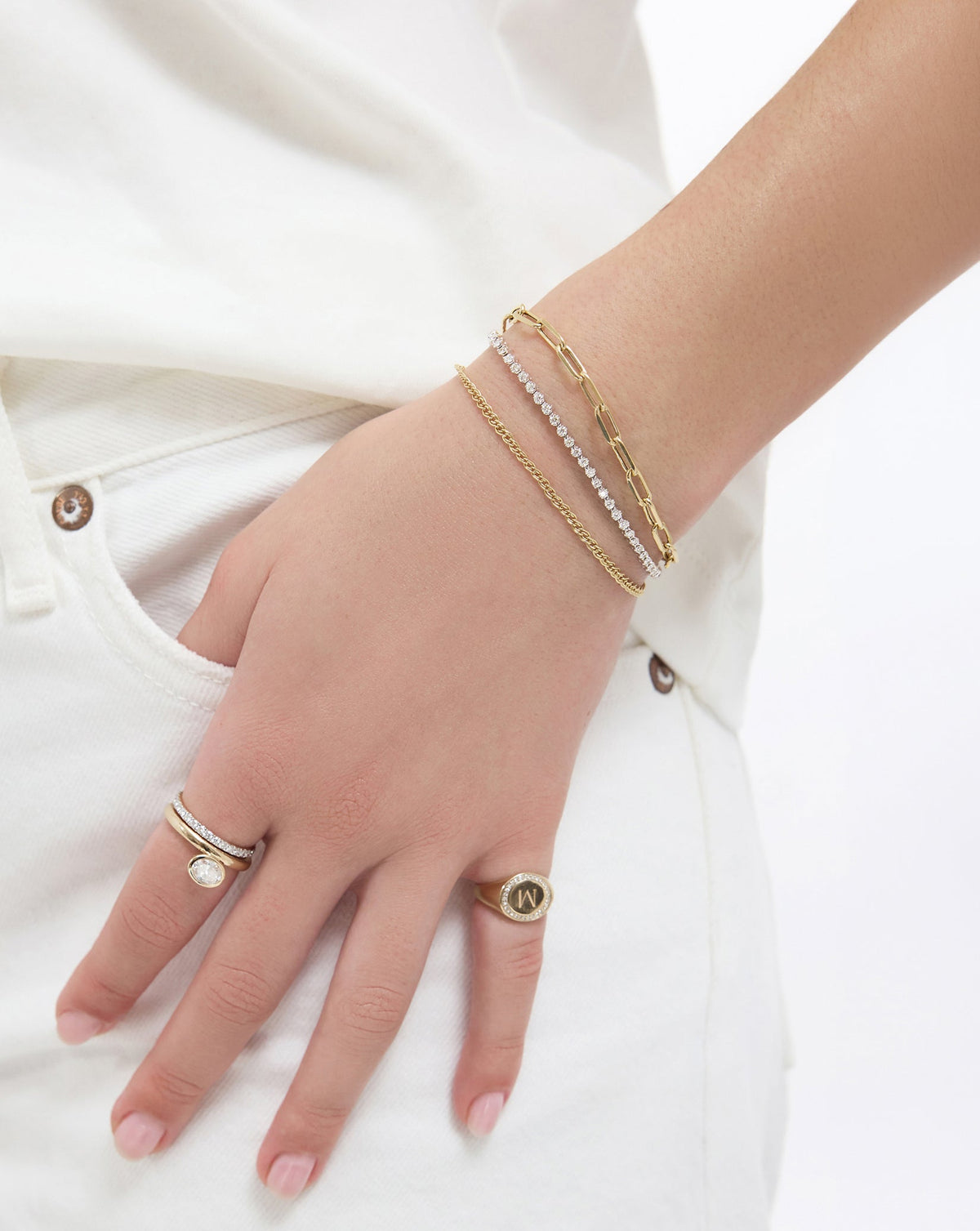 Petite Twin Chain Bracelet