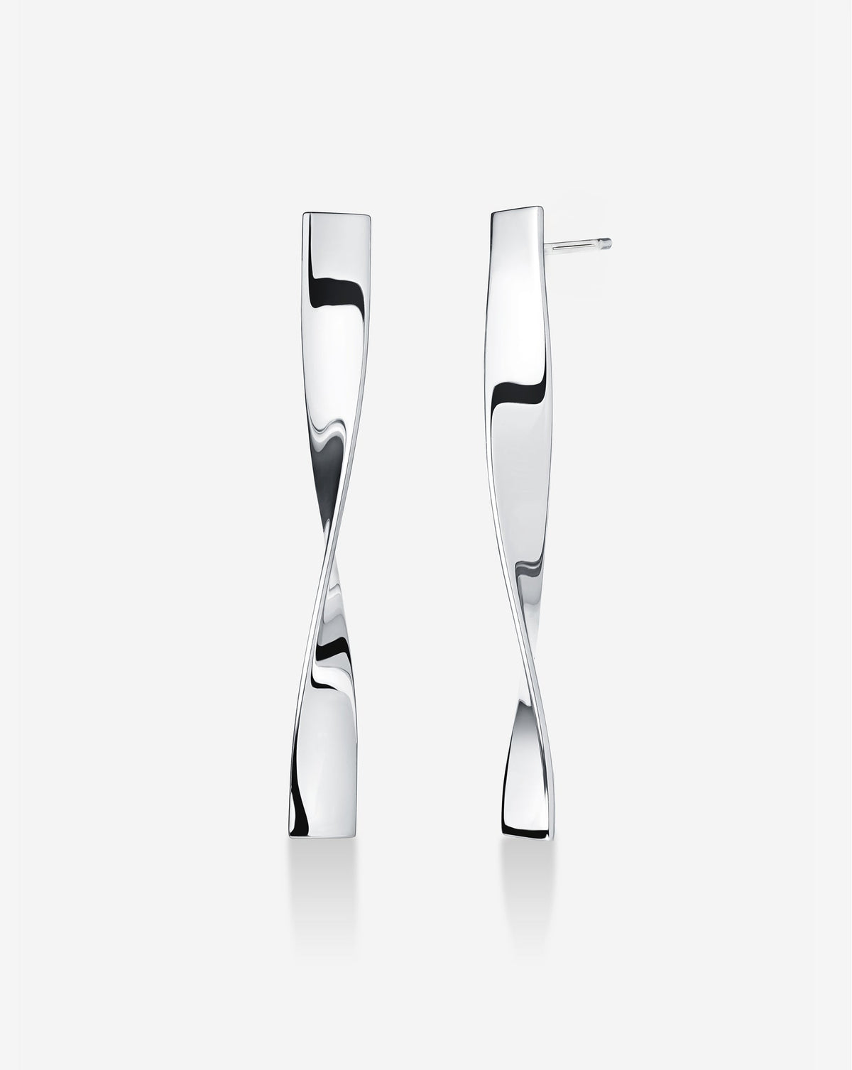 Silver Twist Earrings