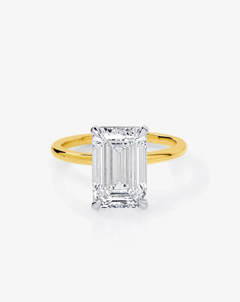 3.72 Emerald Lab Diamond in Whisper Thin® Embrace