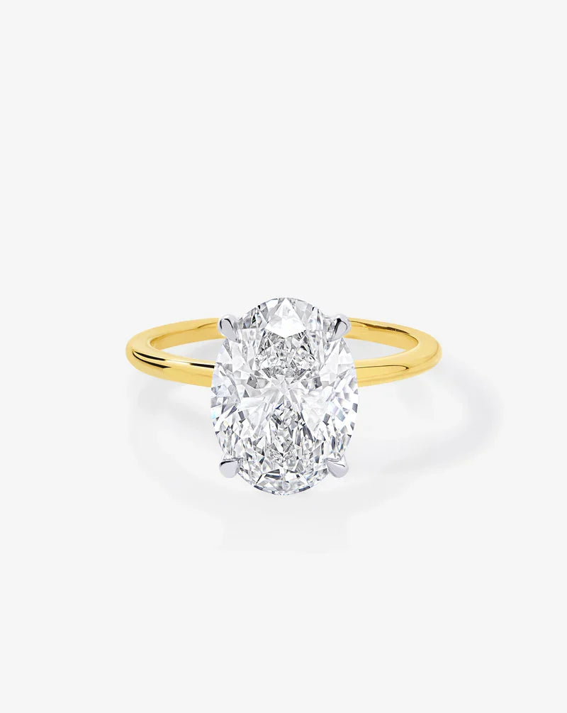 4.06 Oval Lab Diamond in Whisper Thin® Embrace