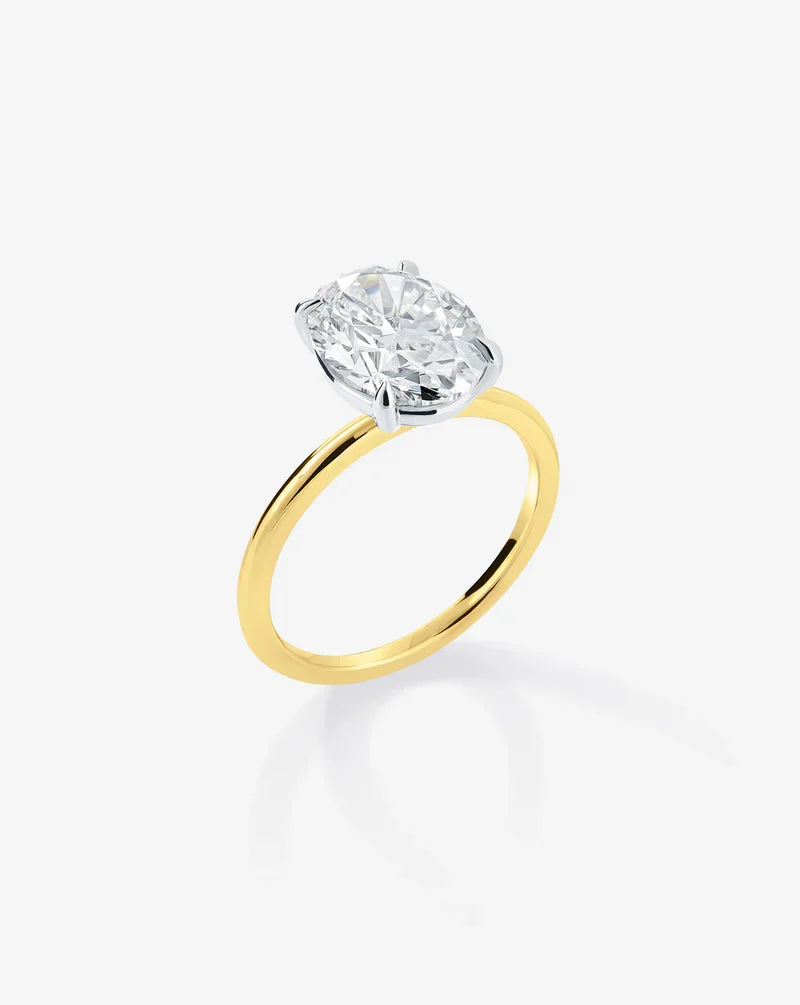 4.06 Oval Lab Diamond in Whisper Thin® Embrace