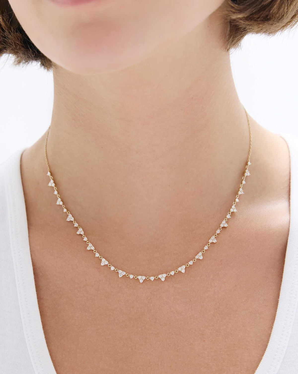 Trio Diamond Layering Necklace