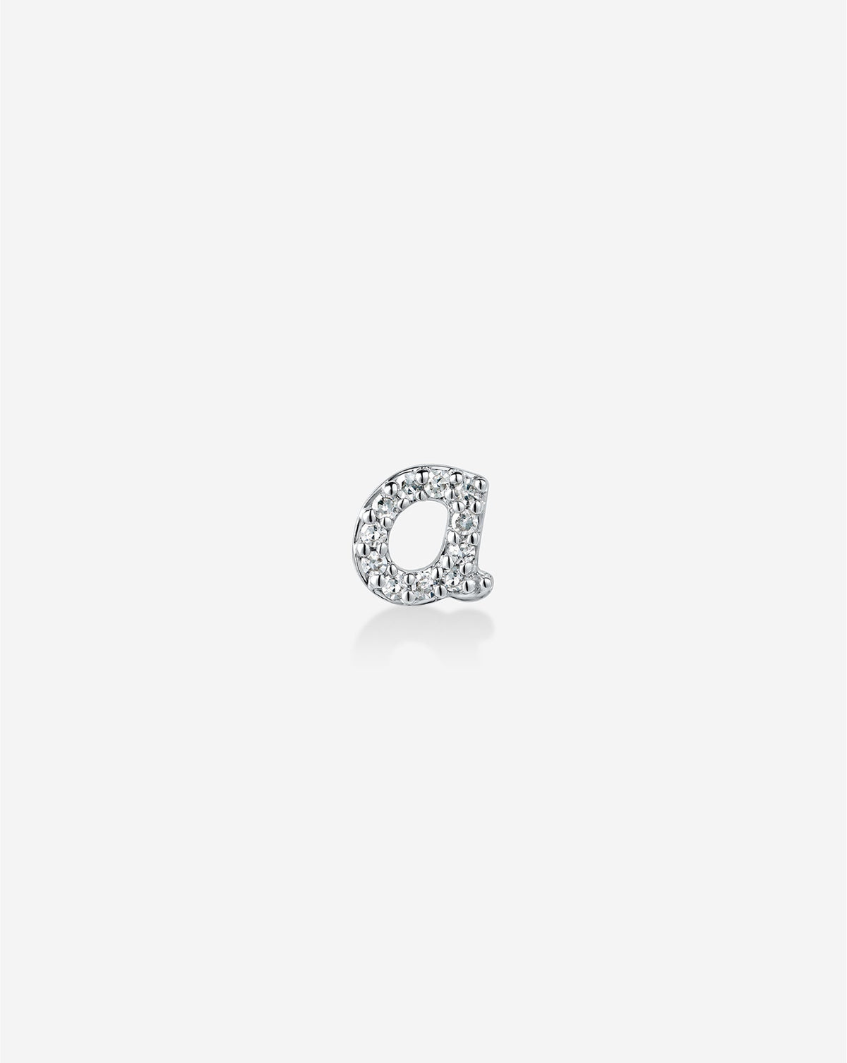 Mini Letter Pavé Stud