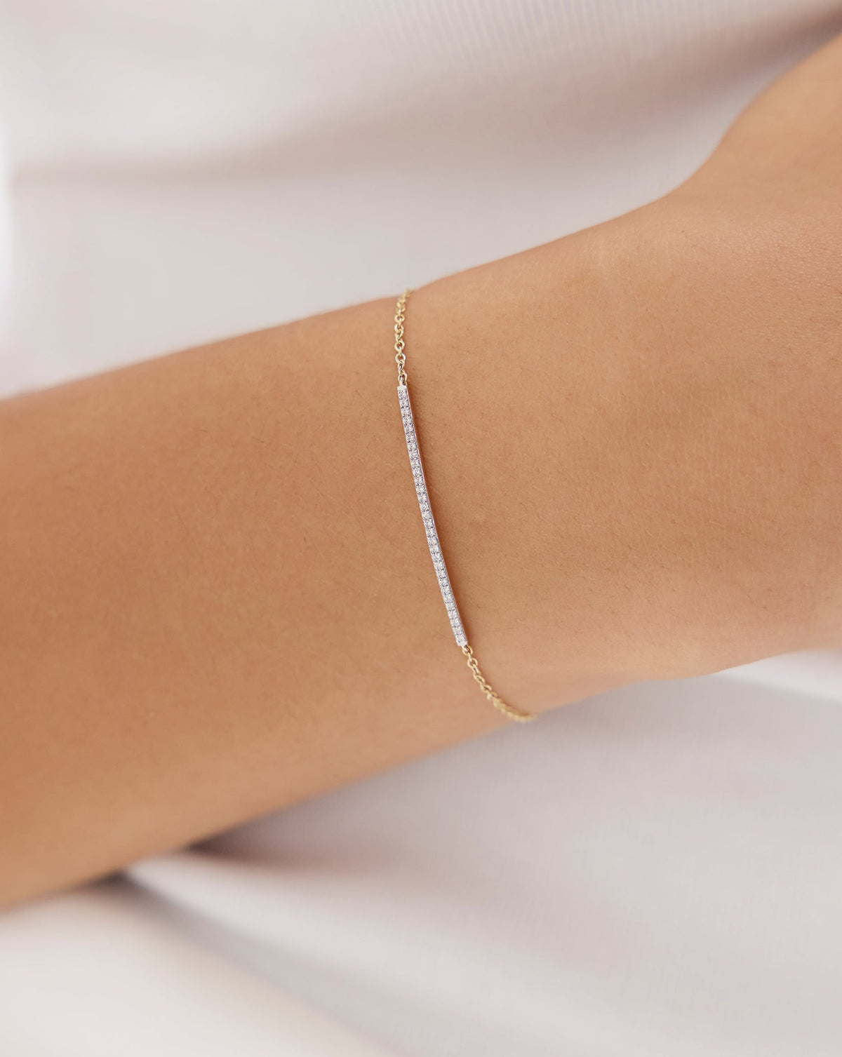 Diamond Bar Bracelet