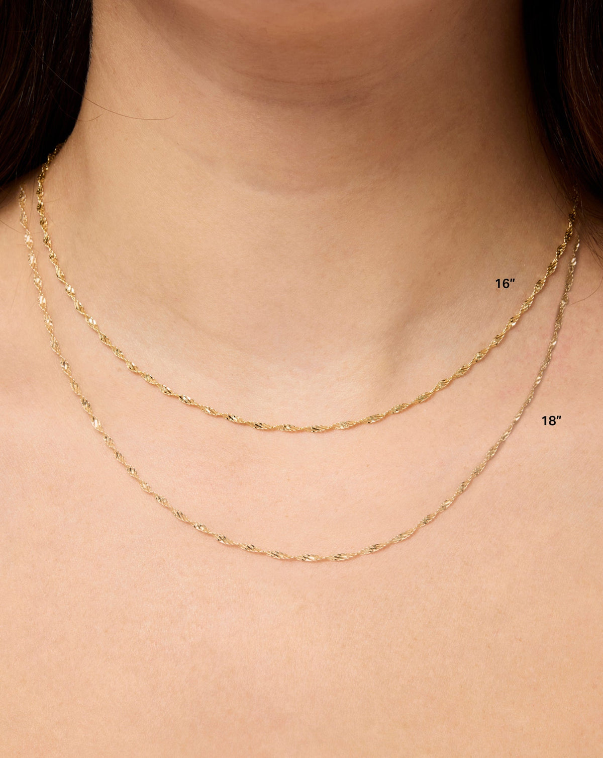 Twisted Dorica Chain Necklace