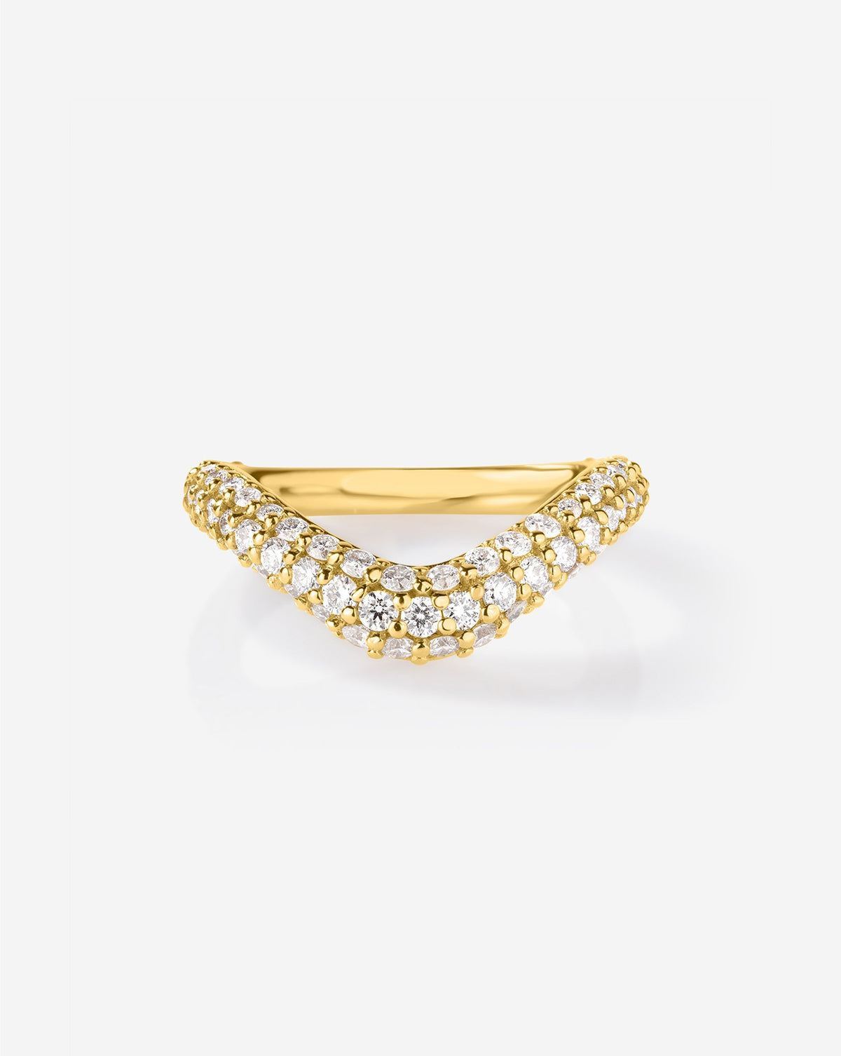 Pavé Nest Wedding Band