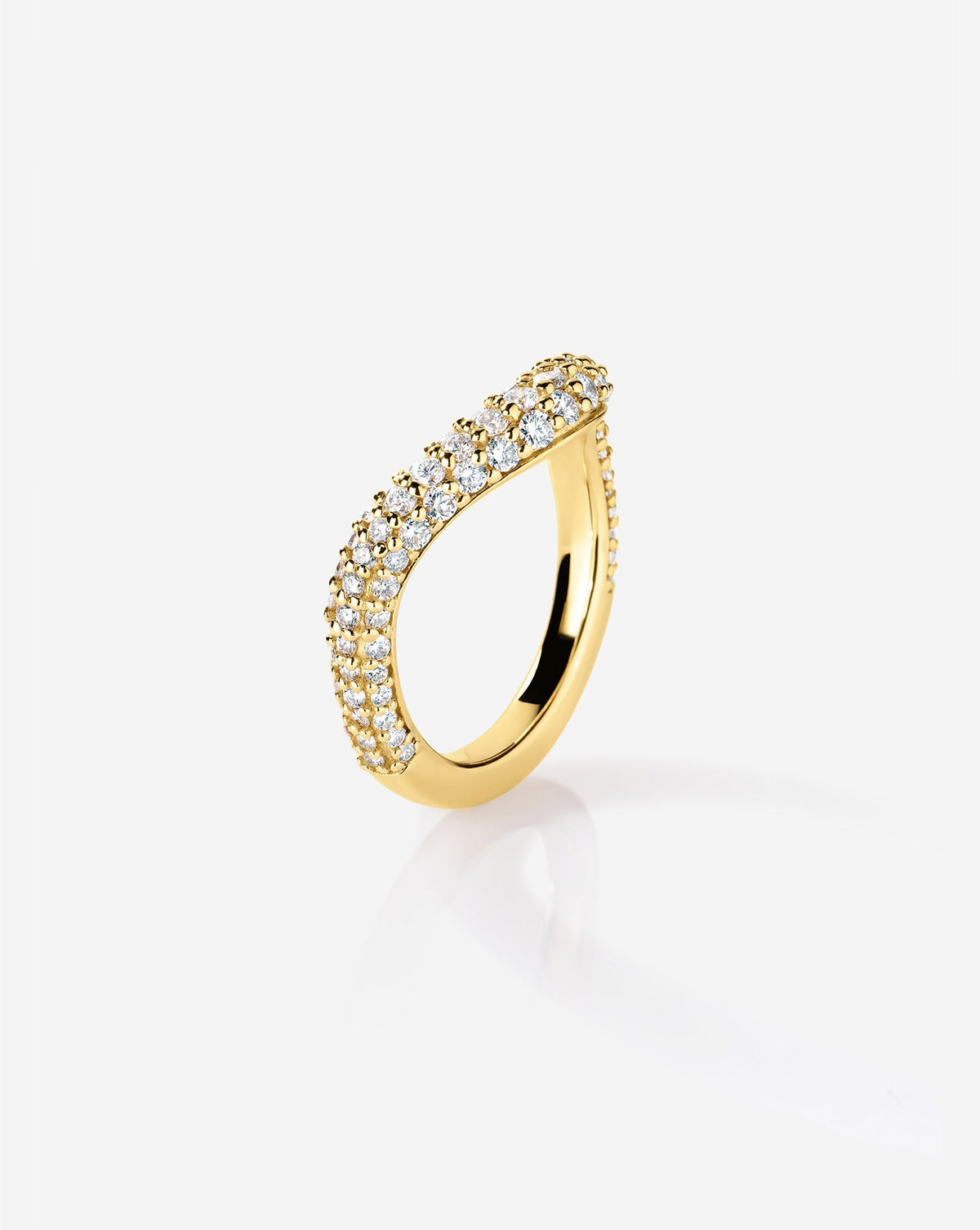 Pavé Nest Wedding Band