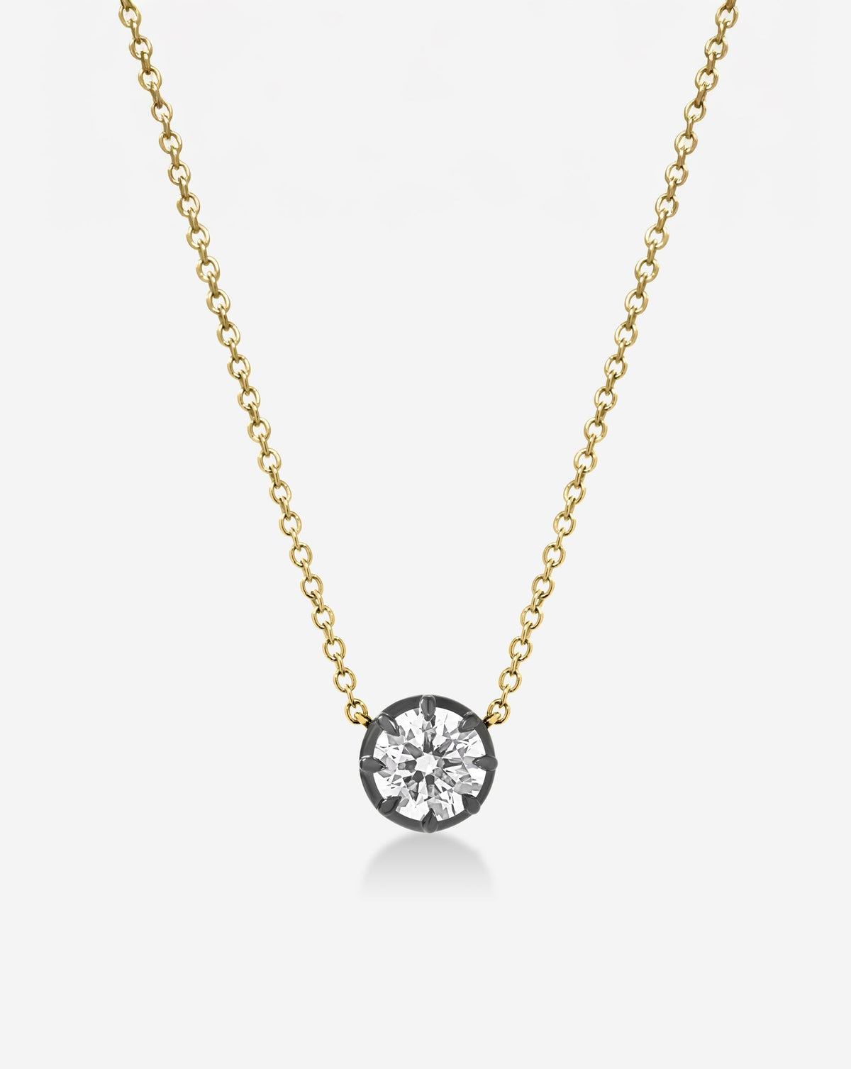 Georgian Lab Diamond Pendant Necklace