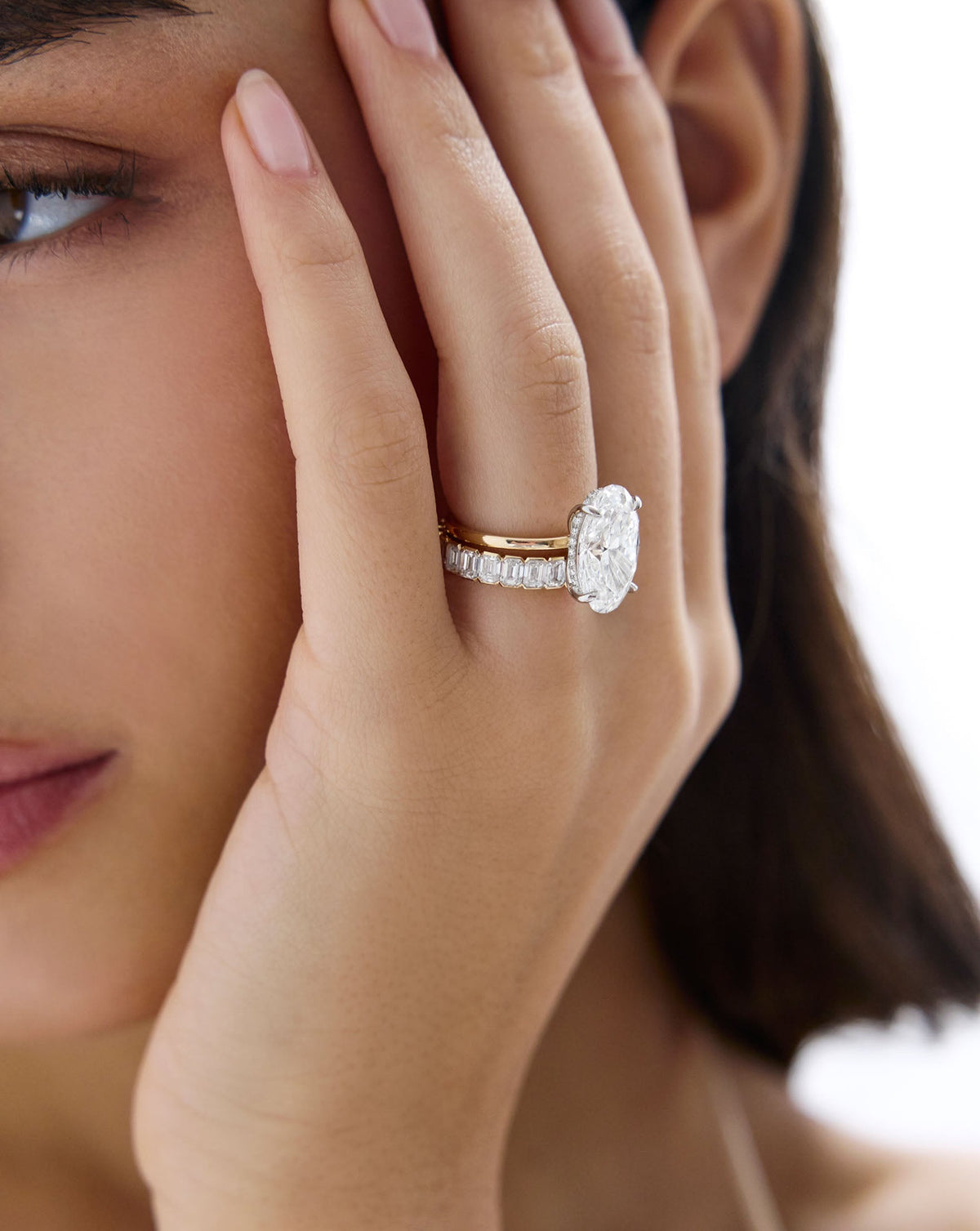 The Edge Emerald Diamond Eternity Band