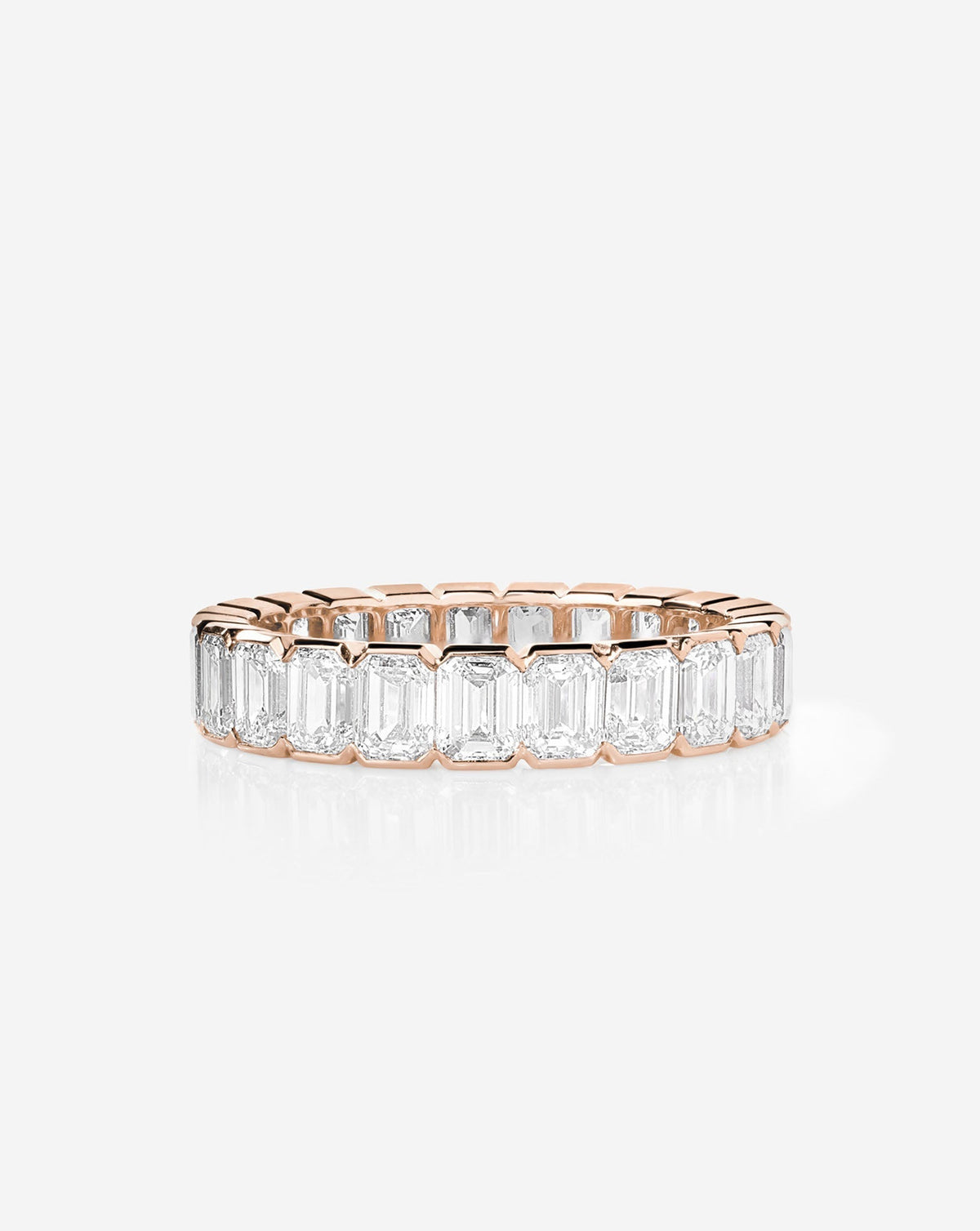 The Edge Emerald Diamond Eternity Band