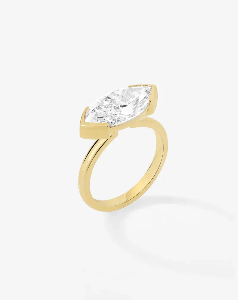 3.03 Marquise Lab Diamond in The Edge