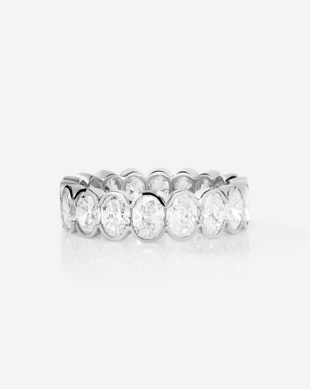The Edge Oval Diamond Eternity Band