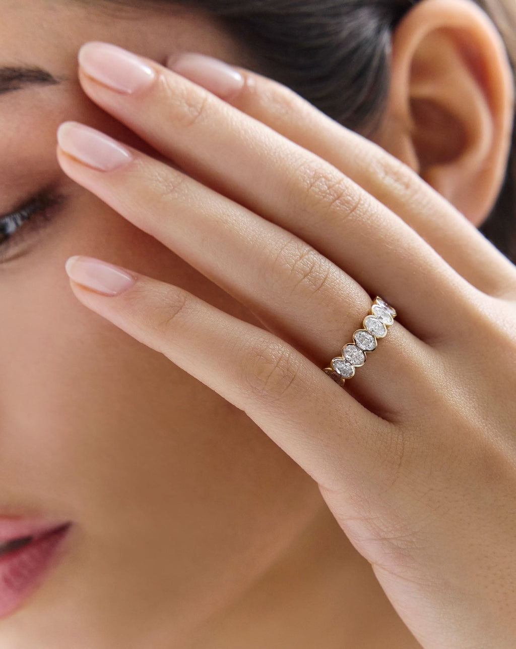The Edge Oval Diamond Eternity Band