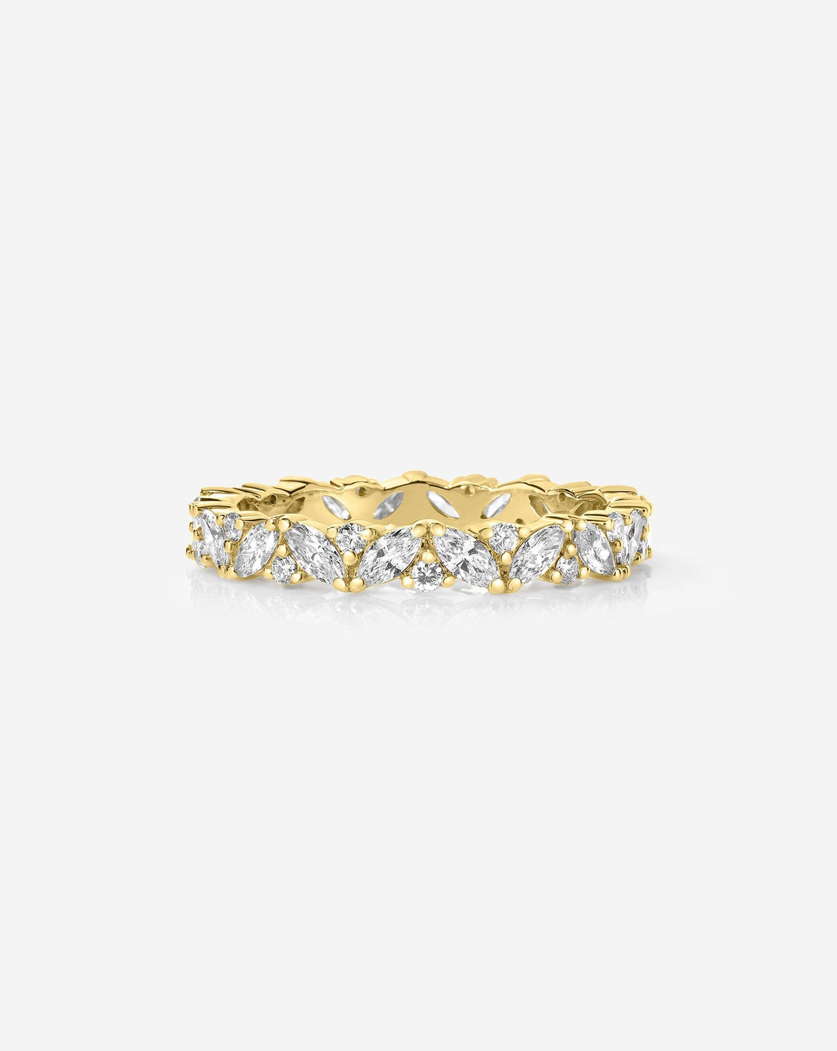 Marquise Cluster Eternity Band