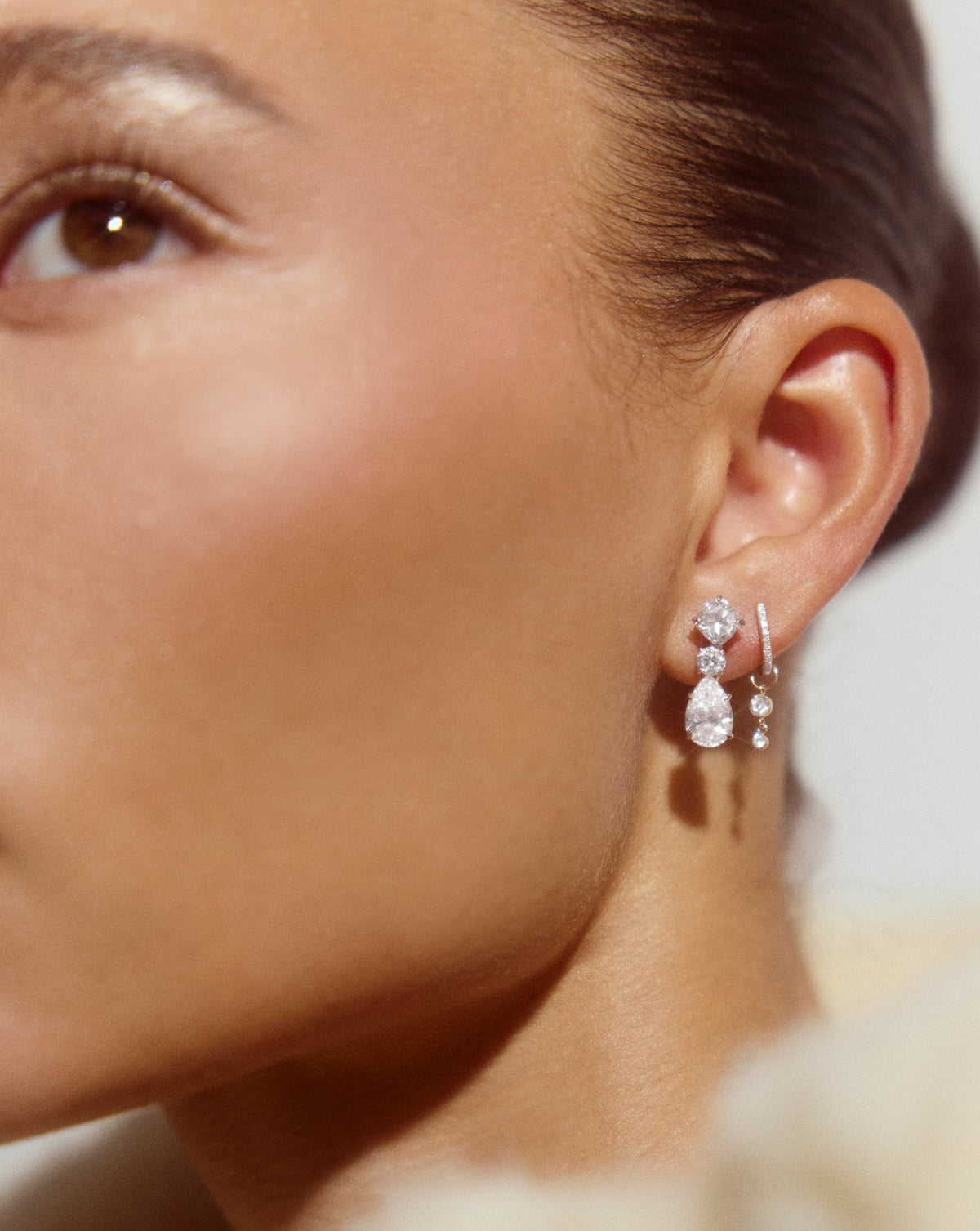 Lab Diamond Drop Earrings