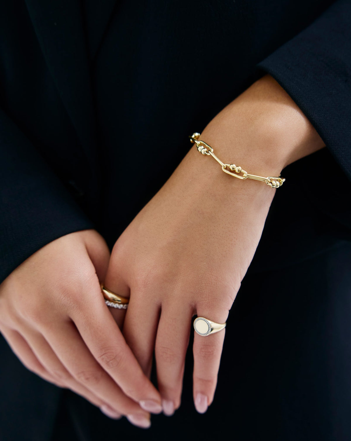 Bead Link Chain Bracelet