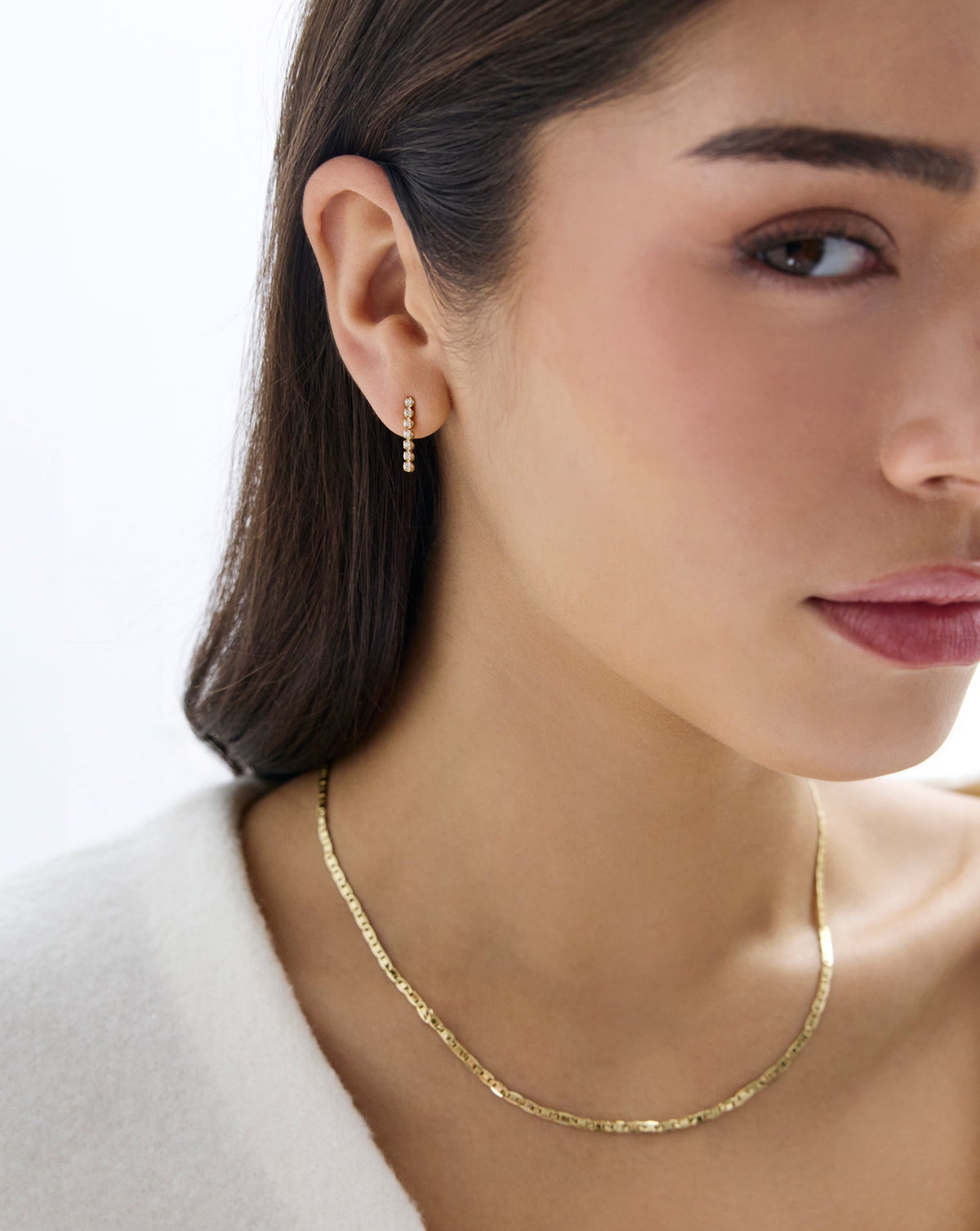 Mini Tennis Drop Earrings