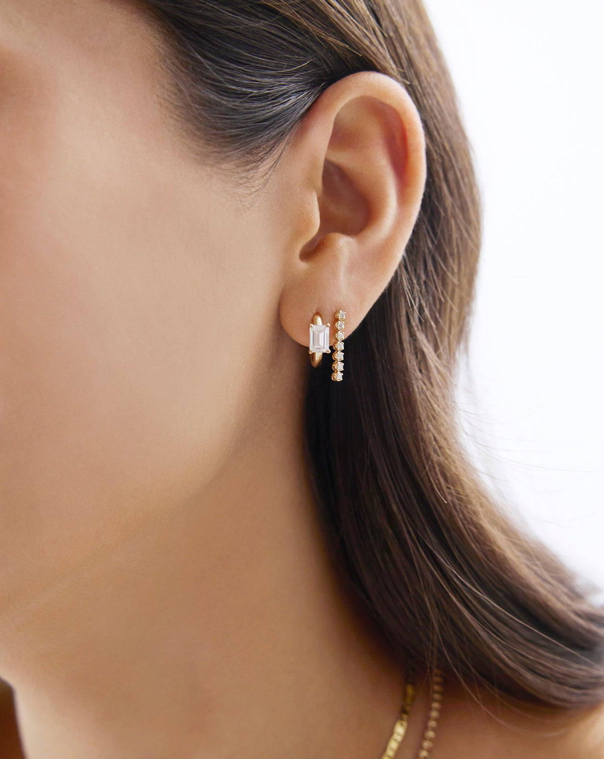 Mini Tennis Drop Earrings