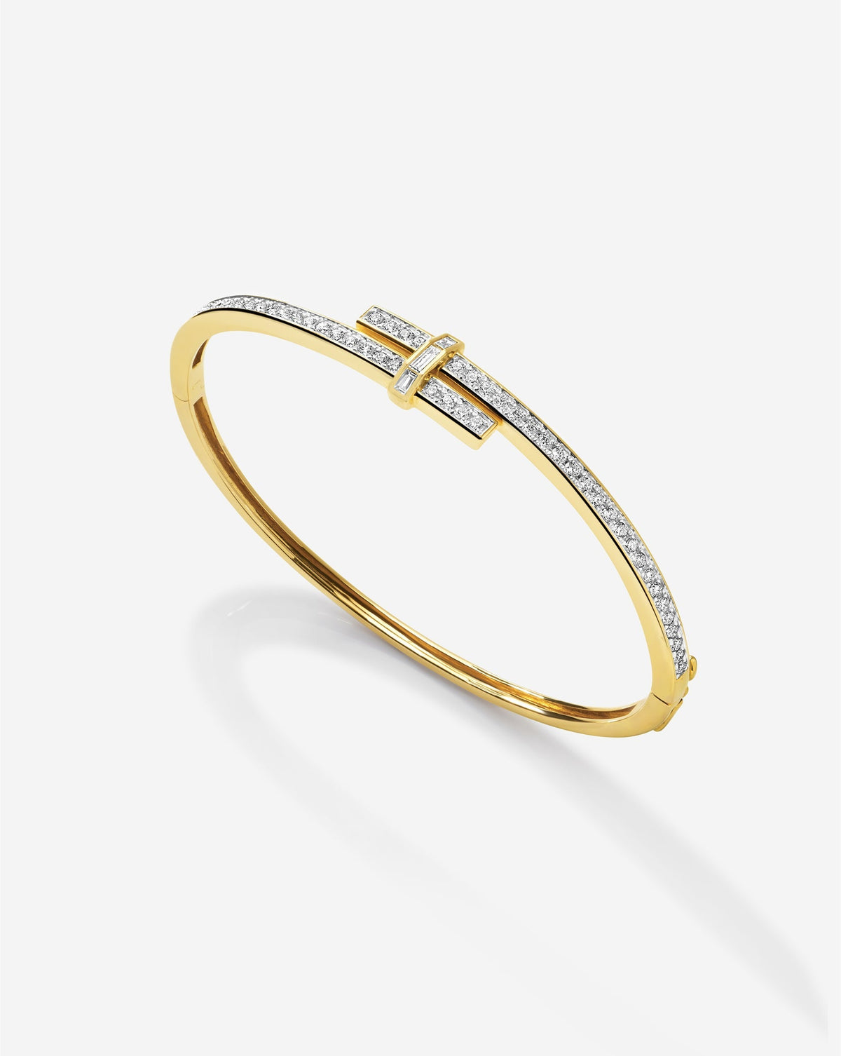Round Diamond Wrap Bangle