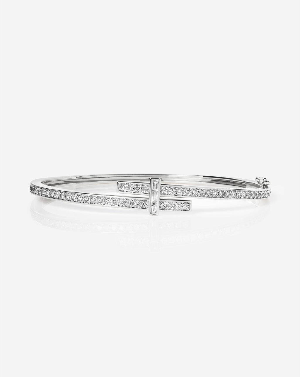 Round Diamond Wrap Bangle