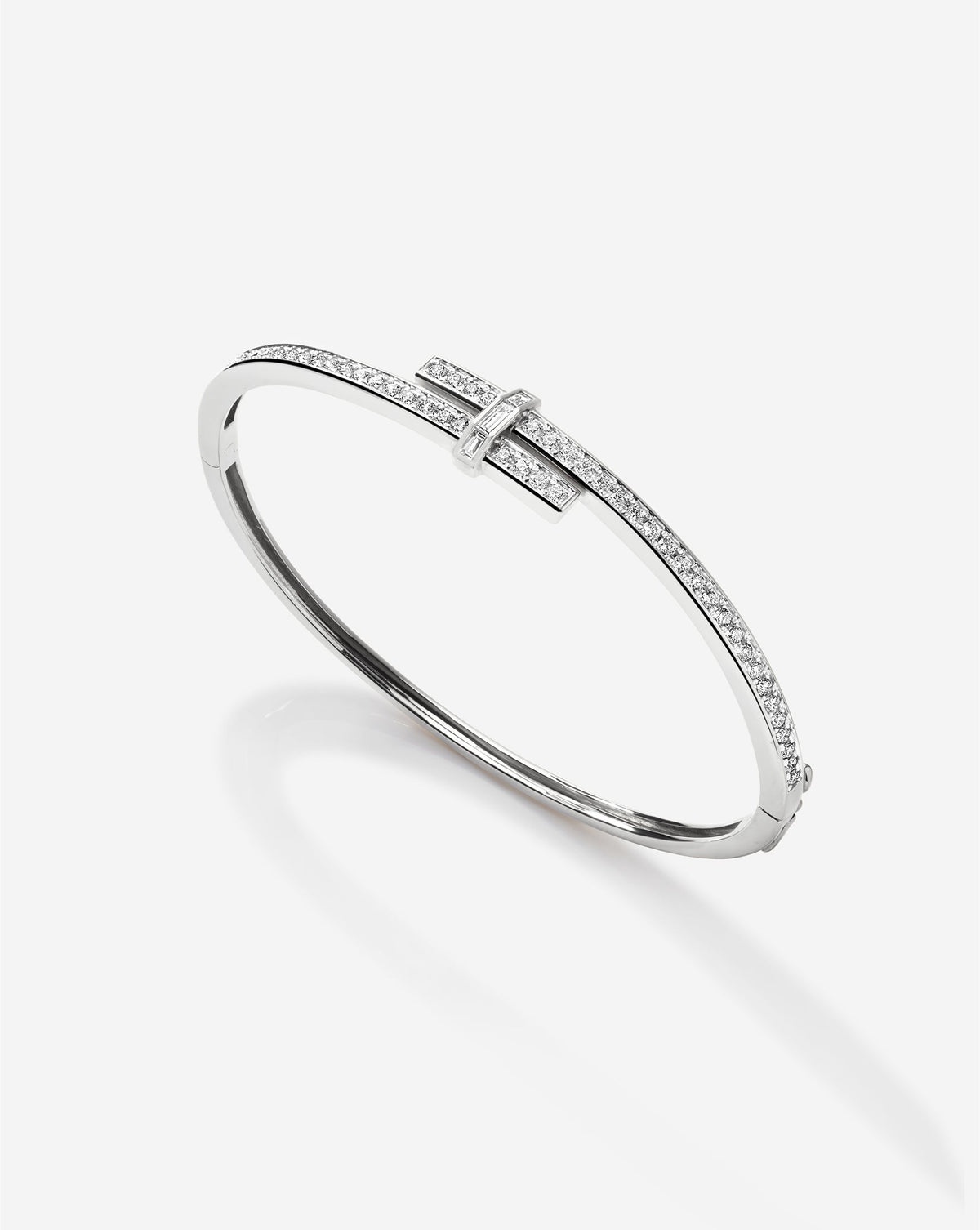 Round Diamond Wrap Bangle