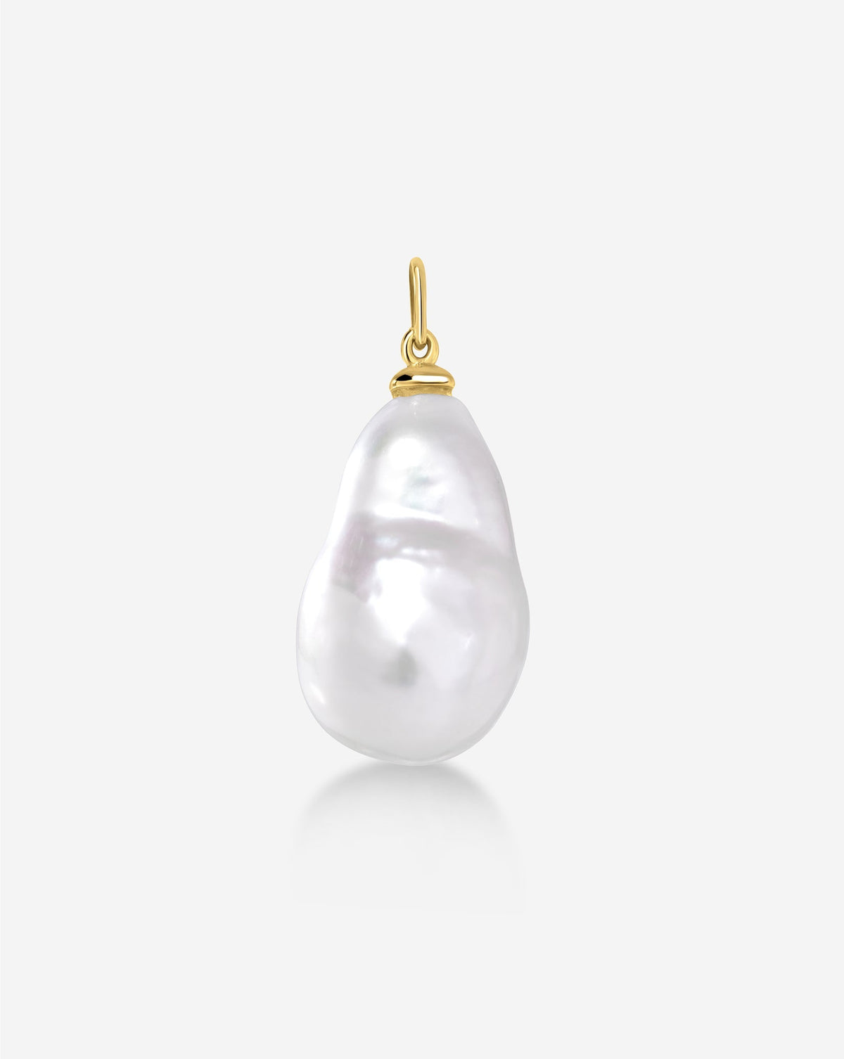 Pearl Huggie Charm