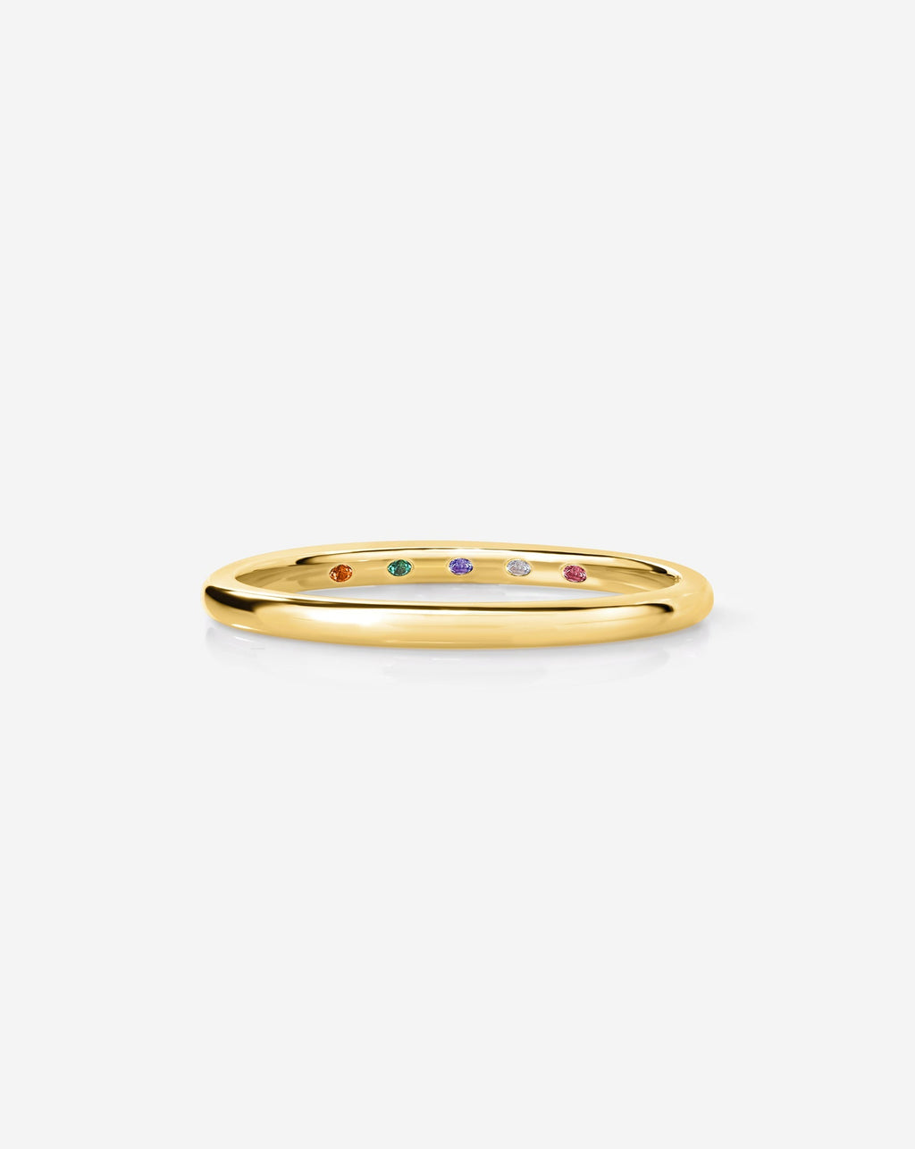 Whisper Thin Band with Birthstone