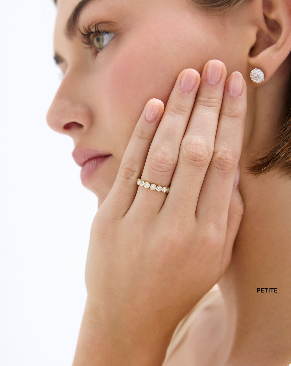 Round Bezel Eternity Band