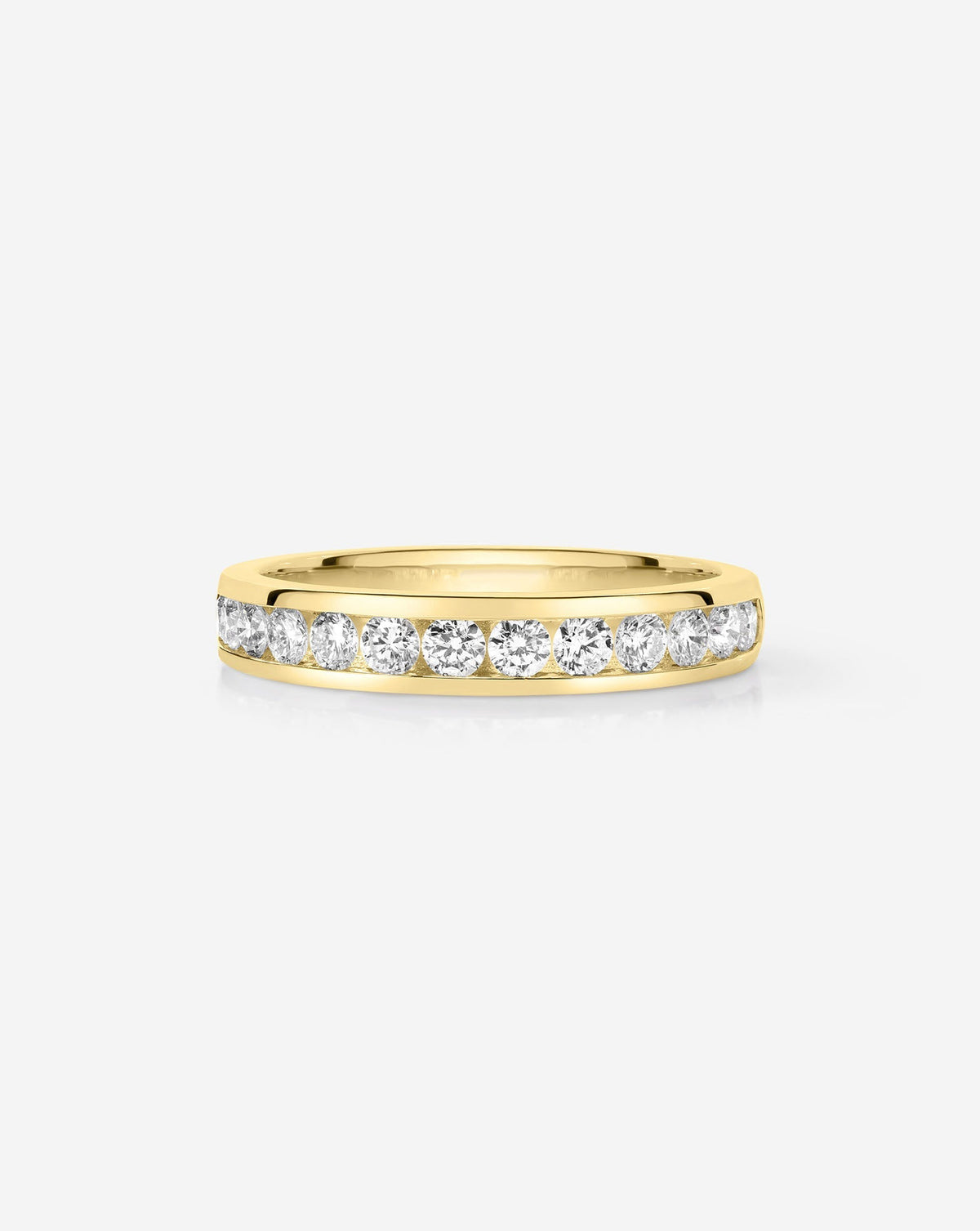 Round Lab Diamond Channel Set Half Band
