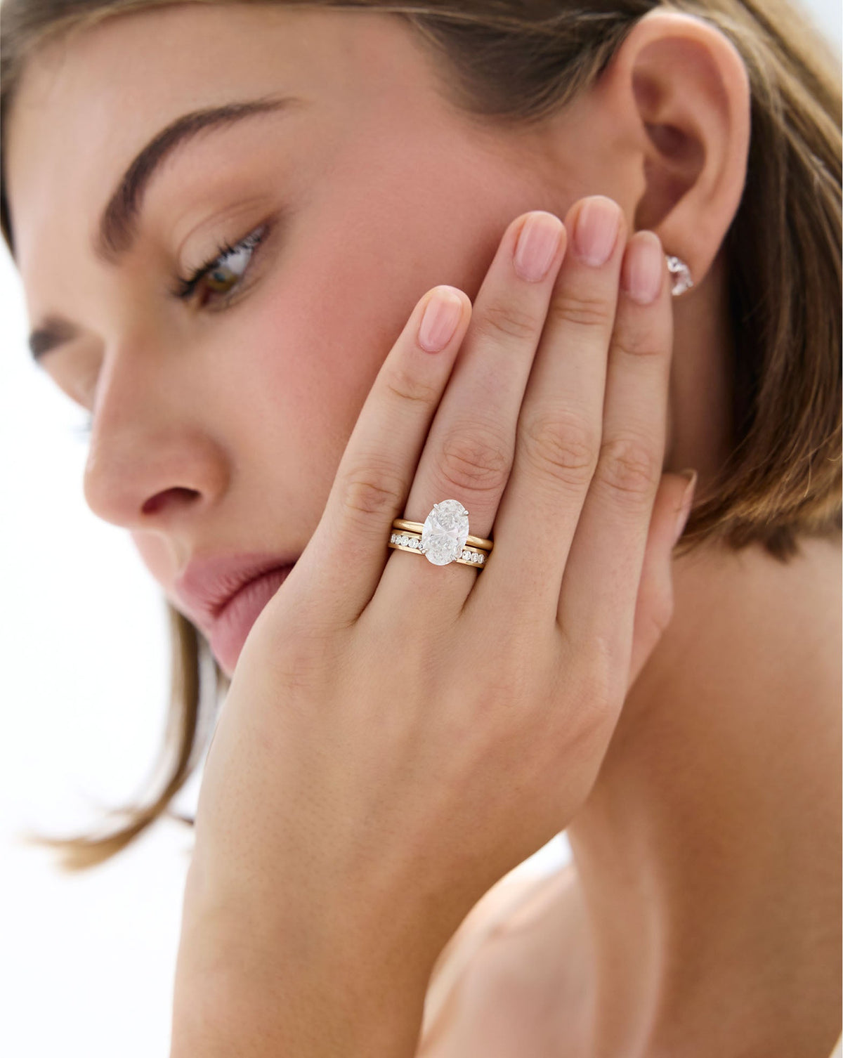 Round Diamond Channel Set Eternity Band