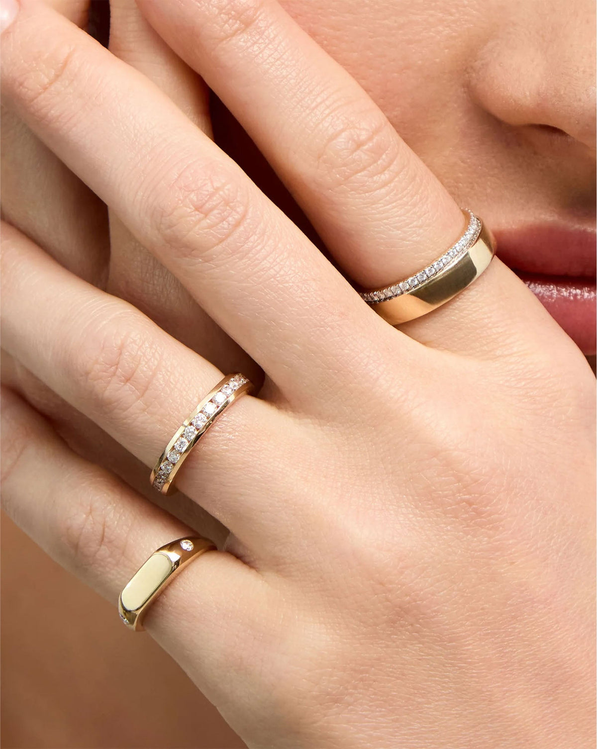 Round Diamond Channel Set Eternity Band