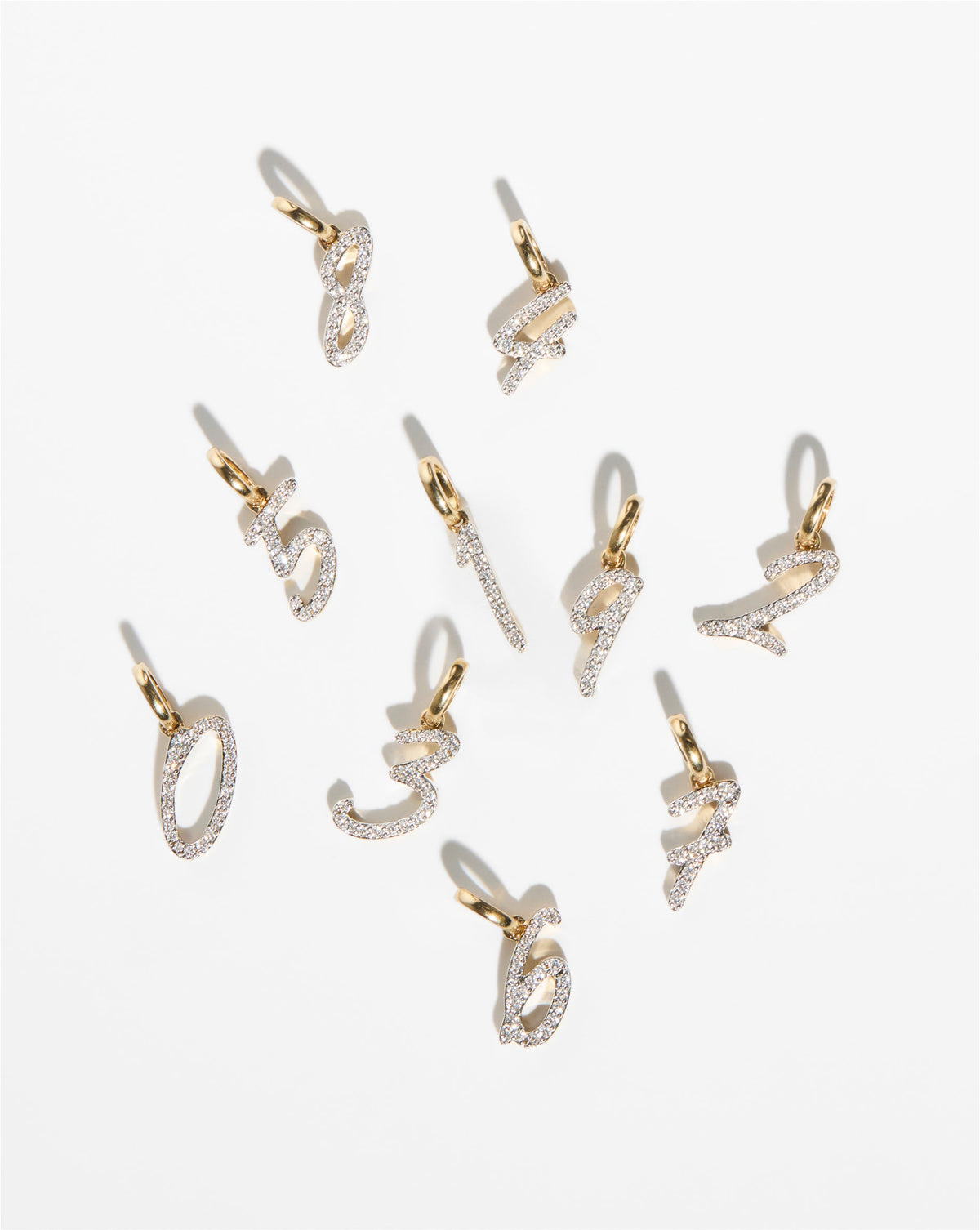 Diamond Number Pendant