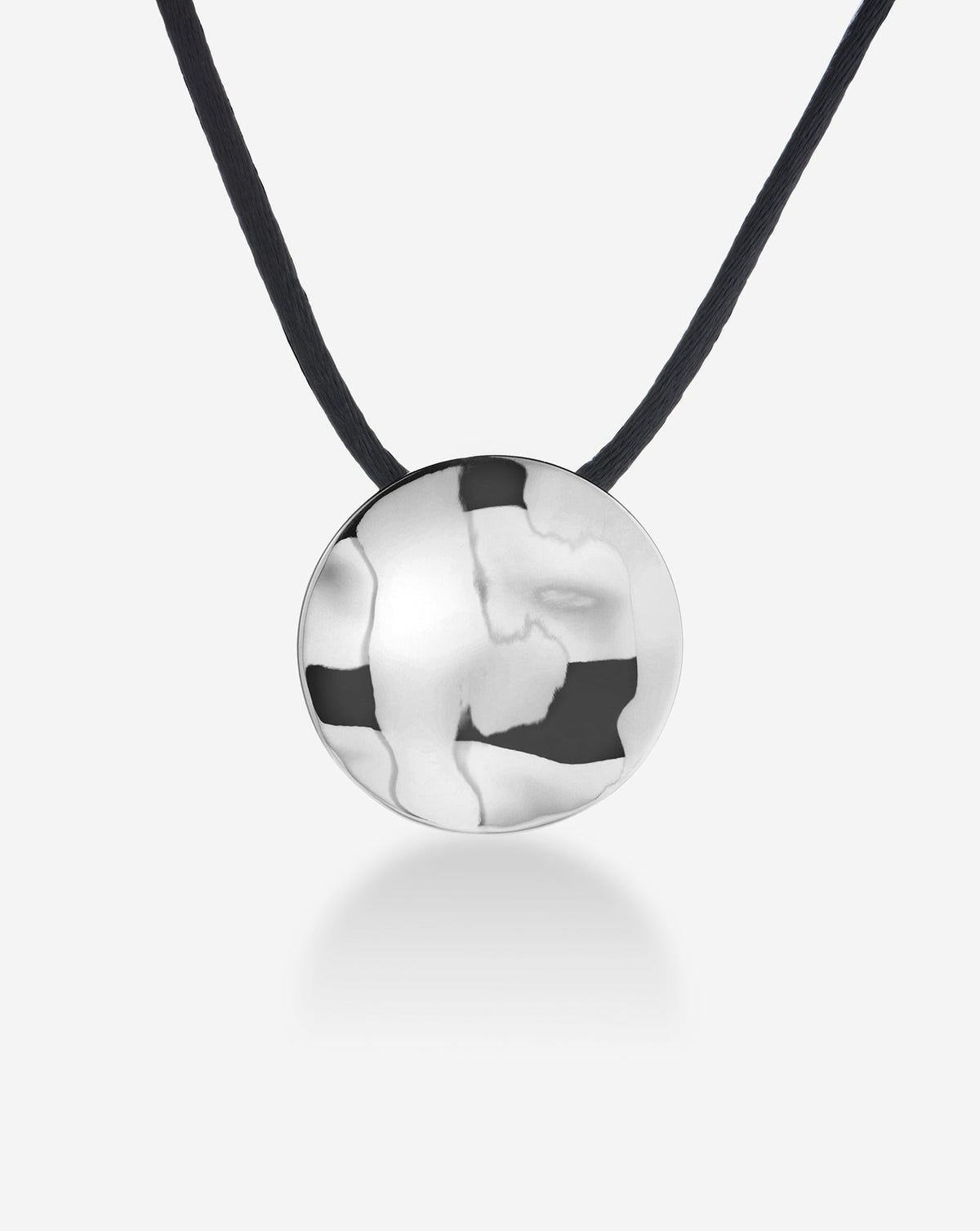 Hammered Satin Cord Necklace
