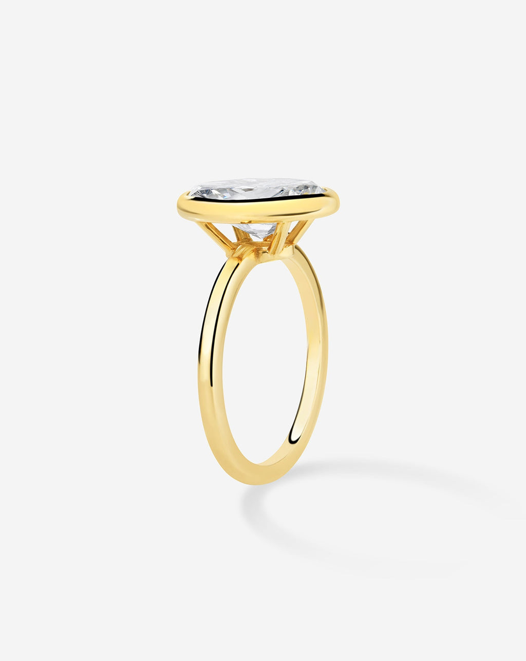 2.50 Oval Natural Diamond in Whisper Thin® Bezel