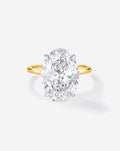 4.52 Oval Lab Diamond in Whisper Thin® Hidden Halo