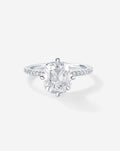 2.08 Old Mine Natural Diamond in Whisper Thin® Pavé Hidden Halo