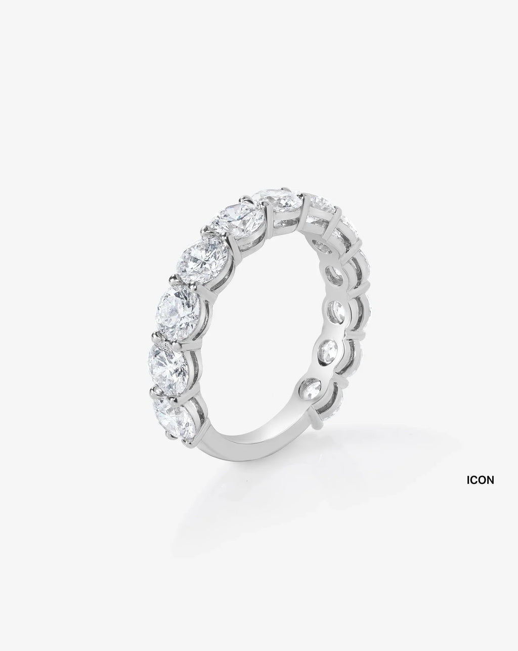 Oval 3/4 Diamond Band