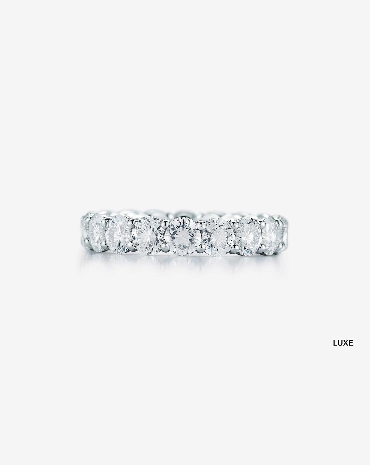 Round Lab Diamond Eternity Band