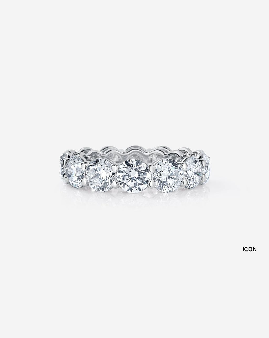 Round Lab Diamond Eternity Band