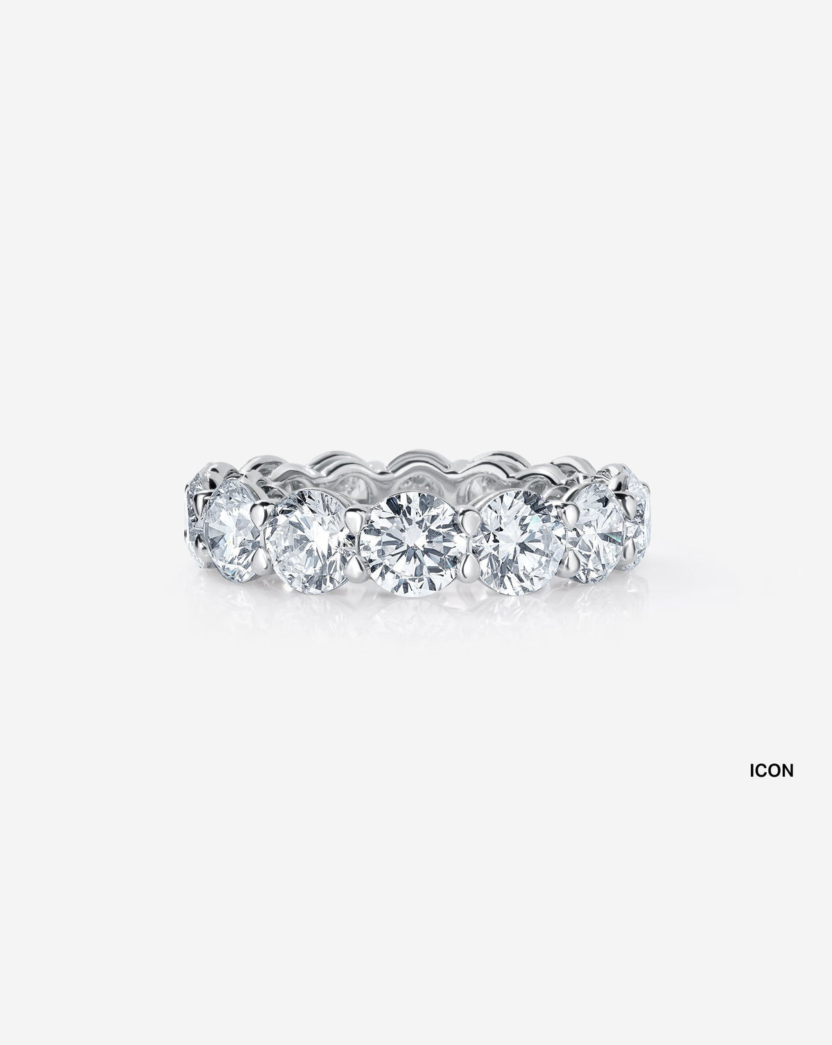 Round Lab Diamond Eternity Band