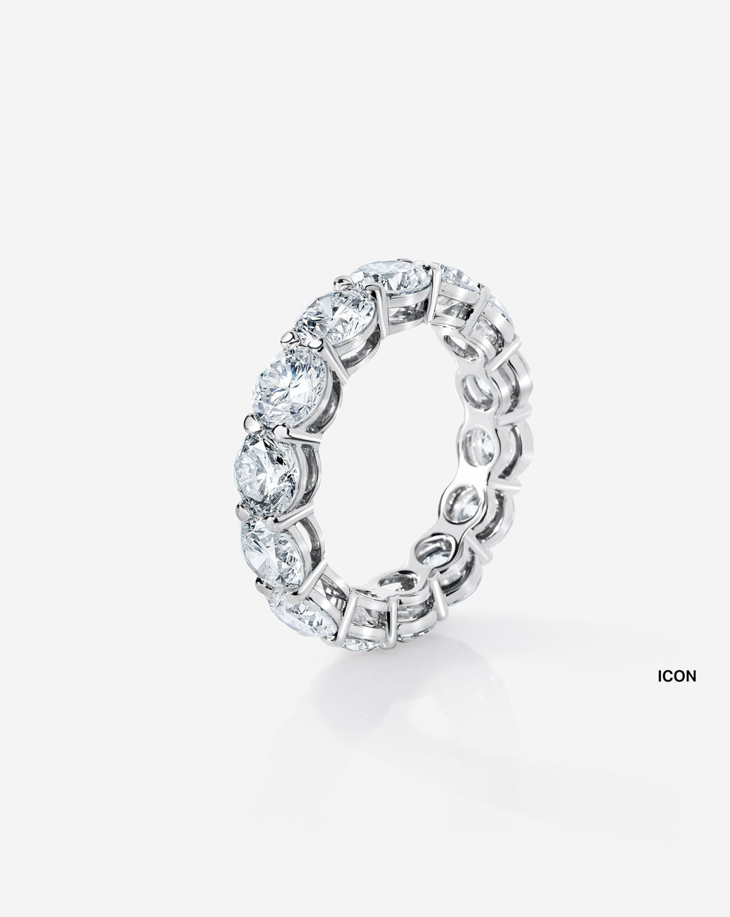 Round Lab Diamond Eternity Band