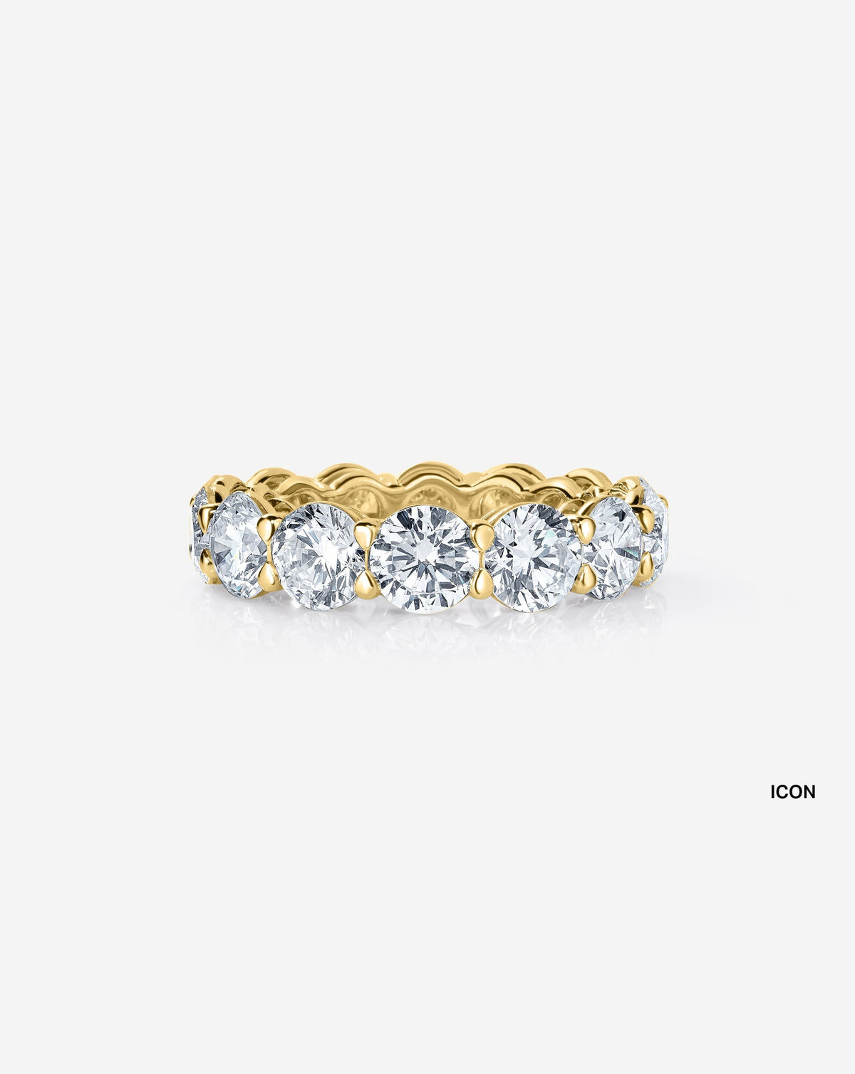 Round Lab Diamond Eternity Band