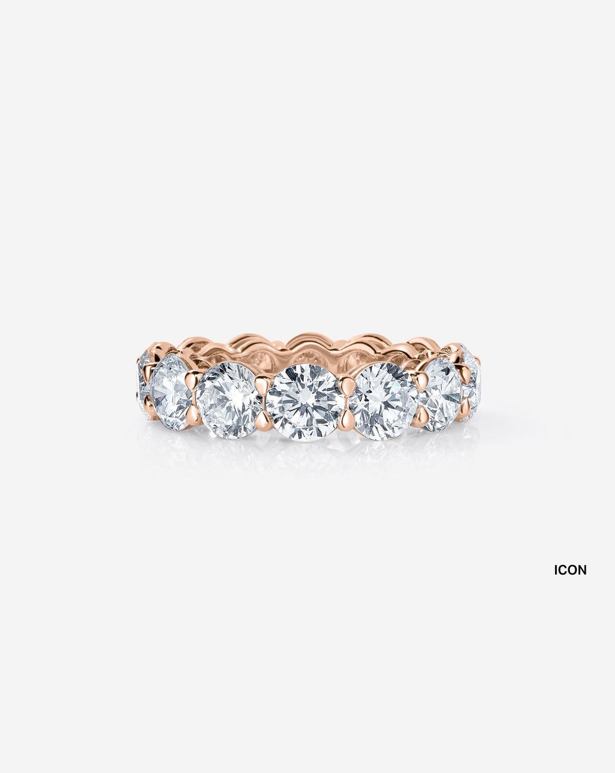 Round Lab Diamond Eternity Band