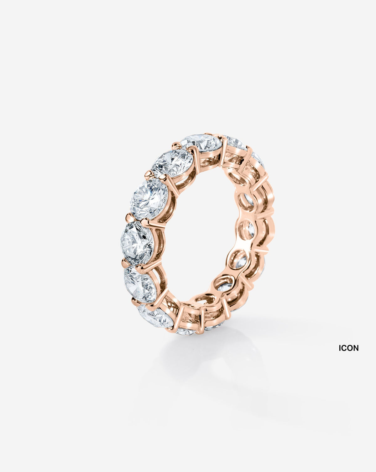 Round Lab Diamond Eternity Band