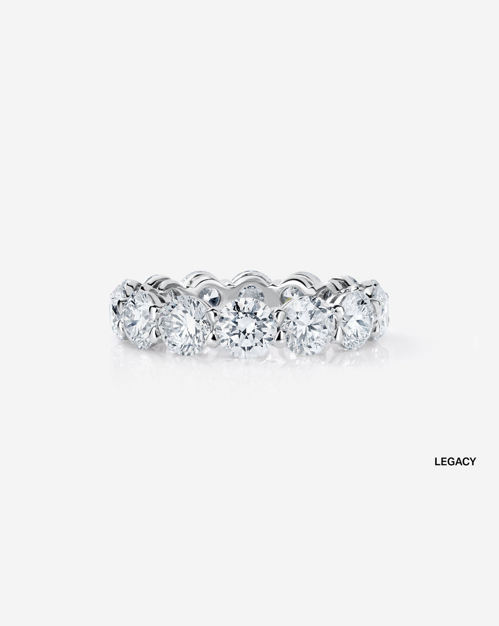 Round Lab Diamond Eternity Band