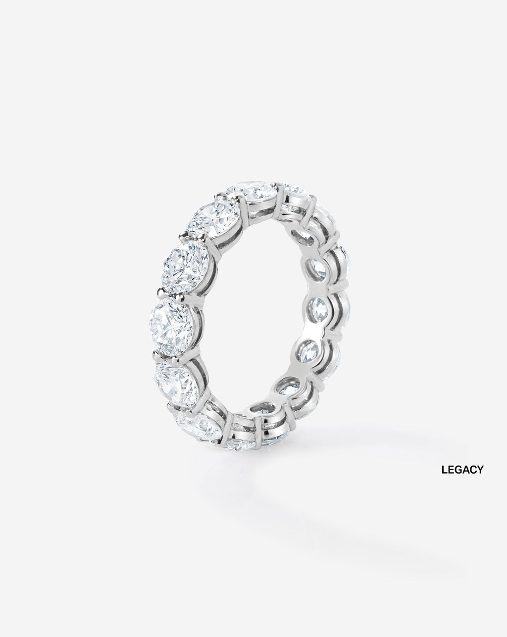 Round Lab Diamond Eternity Band