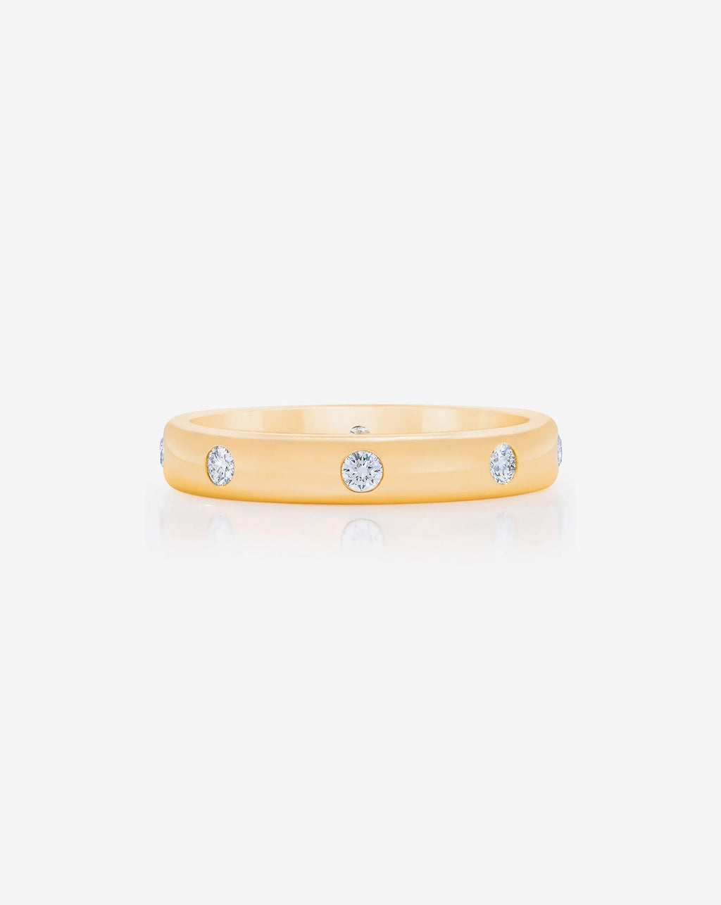 Round Luxe Inlay Eternity Band