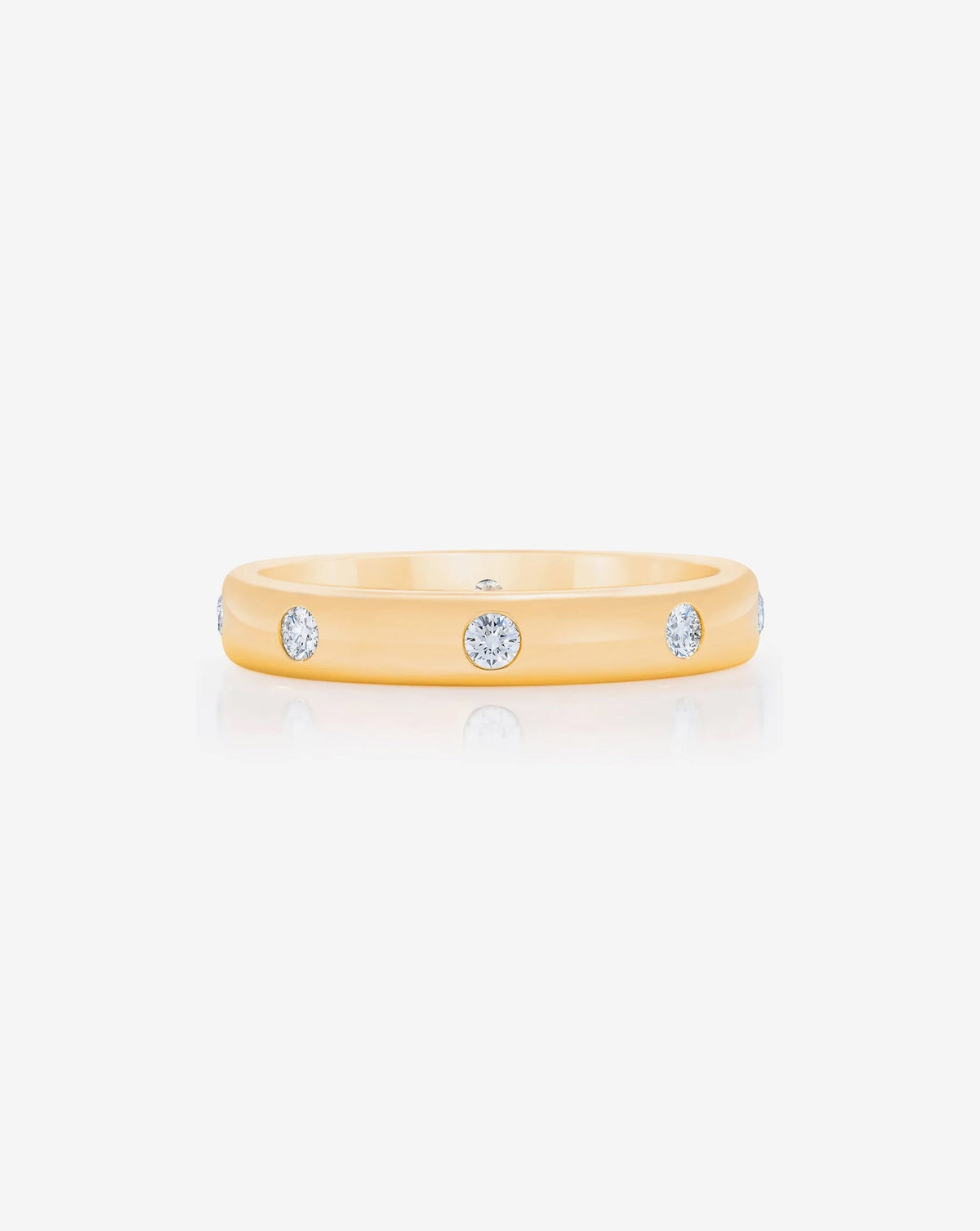 Round Luxe Inlay Eternity Band