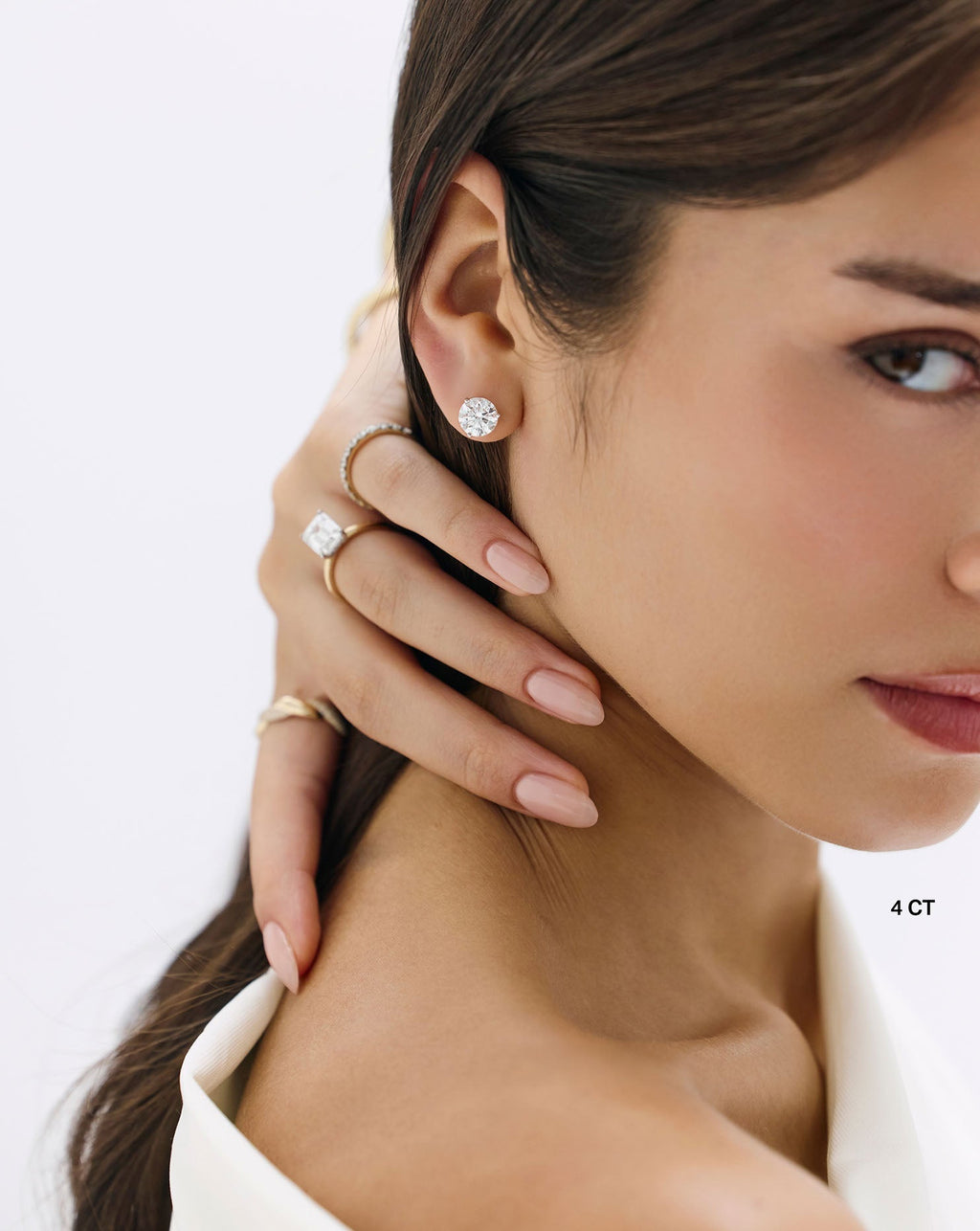 Round Diamond Studs