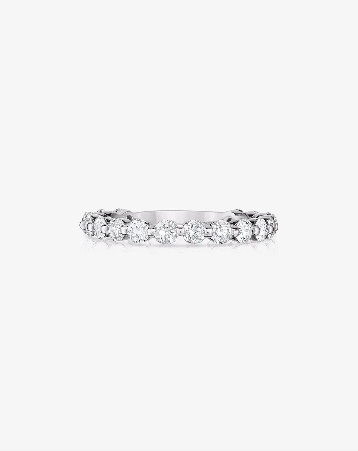 Single Prong 3/4 Lab Diamond Band